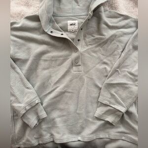 Aerie Light Green Ribbed Sweater